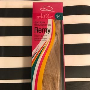 Hair extensions silky straight light blonde 14"